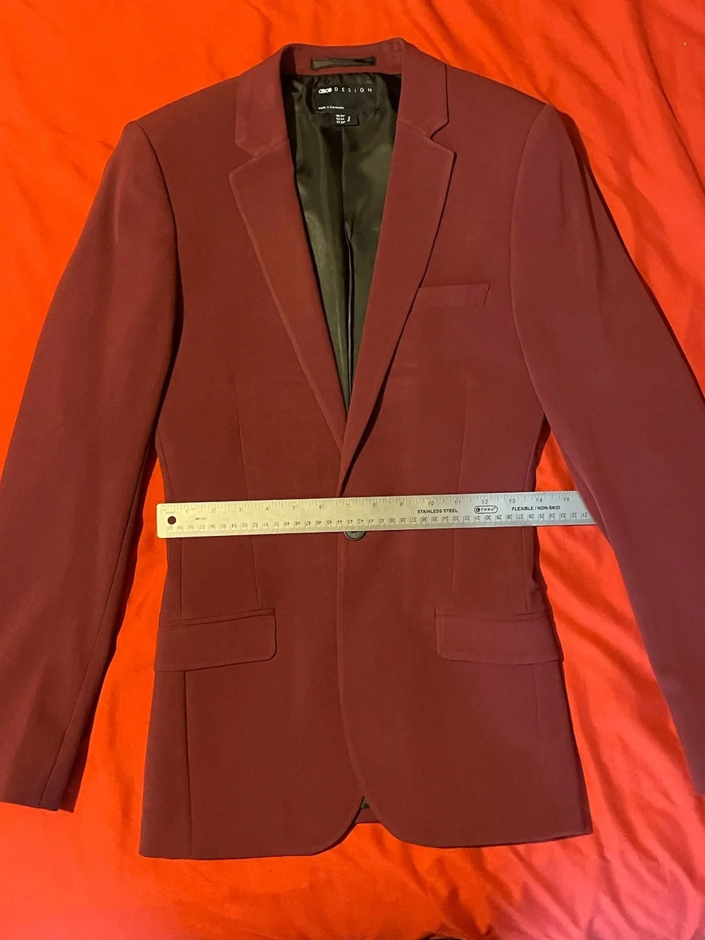 ASOS | NWOT | Burgundy ‘Super Skinny’ Suit Jacket